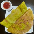 Jasmin Motta _ #BeingMotta's cooksnap of when they made Split Yellow Moong Dal Dhirde /Dosa.