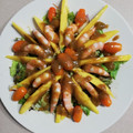 El cooksnap de Pepe López cuando hizo Ensalada de Langostinos y Mango.