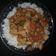 El cooksnap de Pau Matu cuando hizo Pechuga de pollo en salsa BBQ, sobre arroz blanco.