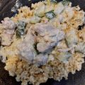 evatamas Cooksnap-ja, amikor elkészítette a(z) Csirkecomb filé tejszínes-zöldséges mártással receptet.