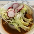 El cooksnap de Jessica Becerra cuando hizo Pozole.