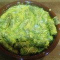 El cooksnap de David Barbera cuando hizo Salchichas con nata para cocinar y champiñones.