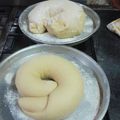 El cooksnap de Marisa Aguirre cuando hizo Ensaimada de Mallorca rellena de crema pastelara y dulce de leche.