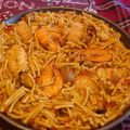 El cooksnap de Mayra cuando hizo Fideuá de marisco.