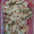 El cooksnap de Carolina Guerra cuando hizo Ensalada de Coliflor con atún.