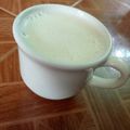 El cooksnap de Celia Ramírez cuando hizo Atole de yemas.