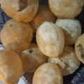 Asha Sharma's cooksnap of when they made Golgappa.