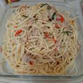 Cooksnap dari eva meylani untuk resep Spaghetti Aglio e Olio Daun Jeruk
