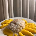 Patricia's cooksnap of when they made The EASIEST Mango Sticky Rice.