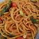 Cooksnap Siti Hana semasa beliau membuat Spaghetti goreng ala mamak.
