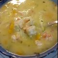 El cooksnap de Zoila Lucas cuando hizo Sopa de camarón.
