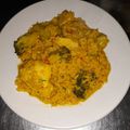 El cooksnap de Alina Gabriela cuando hizo Arroz con pollo y brócoli a la cerveza.