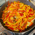 El cooksnap de Gonzalo Vergara cuando hizo Peperonata.