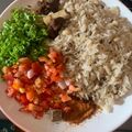 Jamila Ibrahim Tunau's cooksnap of when they made Shinkafa da wake.