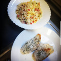 El cooksnap de Pamela Aylin Gibbs Aguilera cuando hizo Arroz frito con verduras pollo y beicon.