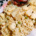 Falak Numa का कुकस्नैप जब उन्होंने मटर के पुलाव (matar ke pulao recipe in Hindi) बनाया था।