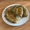 El cooksnap de Adolfo Prades Cardona cuando hizo Tortilla de berenjena y pimiento verde.