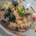 Cooksnap dari nurina tyagita untuk resep Spinach Fusilli Pasta Saus Carbonara