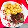 El cooksnap de mariana ojeda cuando hizo Lomo al vino tinto champiñones y papas al horno.
