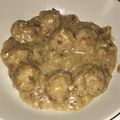El cooksnap de Beatriz Arias Alonso cuando hizo Albóndigas en salsa de almendras.
