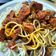 Cooksnap aisyah semasa beliau membuat Spaghetti Bolognese.