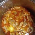 El cooksnap de P maeva cuando hizo Oreja de cerdo en salsa.