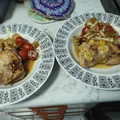 El cooksnap de Kurara cuando hizo Pollo al horno en salsa de vino y puerros.