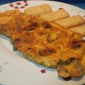 El cooksnap de Disfruta cocinando con Fernando cuando hizo Tortilla de mejillones, secreto de cerdo ibérico y ensalada Caprese.