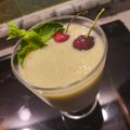 El cooksnap de Maria Abellan cuando hizo Gazpacho de Pera y Hierbabuena.