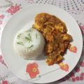 El cooksnap de Carmen cuando hizo Curry rojo de pollo con arroz.