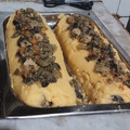 El cooksnap de Karina L. Diaz cuando hizo ARROLLADO DE POLENTA RELLENO CON ACELGA Y ZUCHINIS (bañado con salsa blanca) 🤩🤗😋🧅🫑🥬🥒😋🤩.