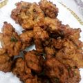 Mk Mahwish's cooksnap of when they made Pyaz pakora.