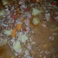 El cooksnap de Analia Yrusta cuando hizo Guiso de lentejas.