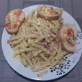 El cooksnap de Iracema cuando hizo Pasta con bacon y al huevo.
