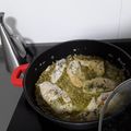 El cooksnap de Sonia cuando hizo Merluza con Guisantes.