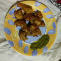Gunjan Chhabra's cooksnap of when they made Kuttu ki Chatpte pakorde.