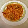 El cooksnap de Thause cuando hizo Arroz meloso con conejo.