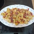 El cooksnap de Ana Isabel G C cuando hizo Revuelto de patata con jamón a tacos.