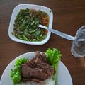 Cooksnap Siti Sofiah semasa beliau membuat Daging bakar dan air asam.