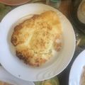 El cooksnap de Scarlett Arias cuando hizo Pastel de yuca con queso.