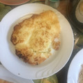 El cooksnap de Scarlett Arias cuando hizo Pastel de yuca con queso.