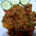 Farrukh Kiani's cooksnap of when they made Qeema matar.