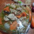 Cooksnap Azizah Mansor semasa beliau membuat Sup Ayam Simple.