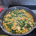 El cooksnap de Chata cuando hizo Desarme: Potaje de vigilia. Garbanzos con bacalao y espinacas.