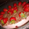 Cooksnap από ΛΕΝΑ ΚΟΝΤ. στη συνταγή Παγωμένο τσιζκεικ φράουλας με cookies σοκολάτας
