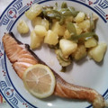 El cooksnap de Mercedes Fernandez Manzano cuando hizo Salmón fresco al limón con hortalizas.
