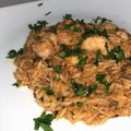 Cooksnap από 𝓜𝓪𝓻𝓲𝓷𝓪 στη συνταγή Κριθαρότο με γαρίδες, ούζο και φέτα !!!
