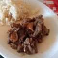 El cooksnap de Kliiz Jimenez cuando hizo Filete de res en gravy de champiñones.