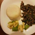 Coretta Kai's cooksnap of when they made Ugali and Kale.