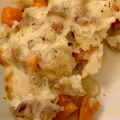 El cooksnap de saiko cuando hizo Coliflor con bechamel y bacon.